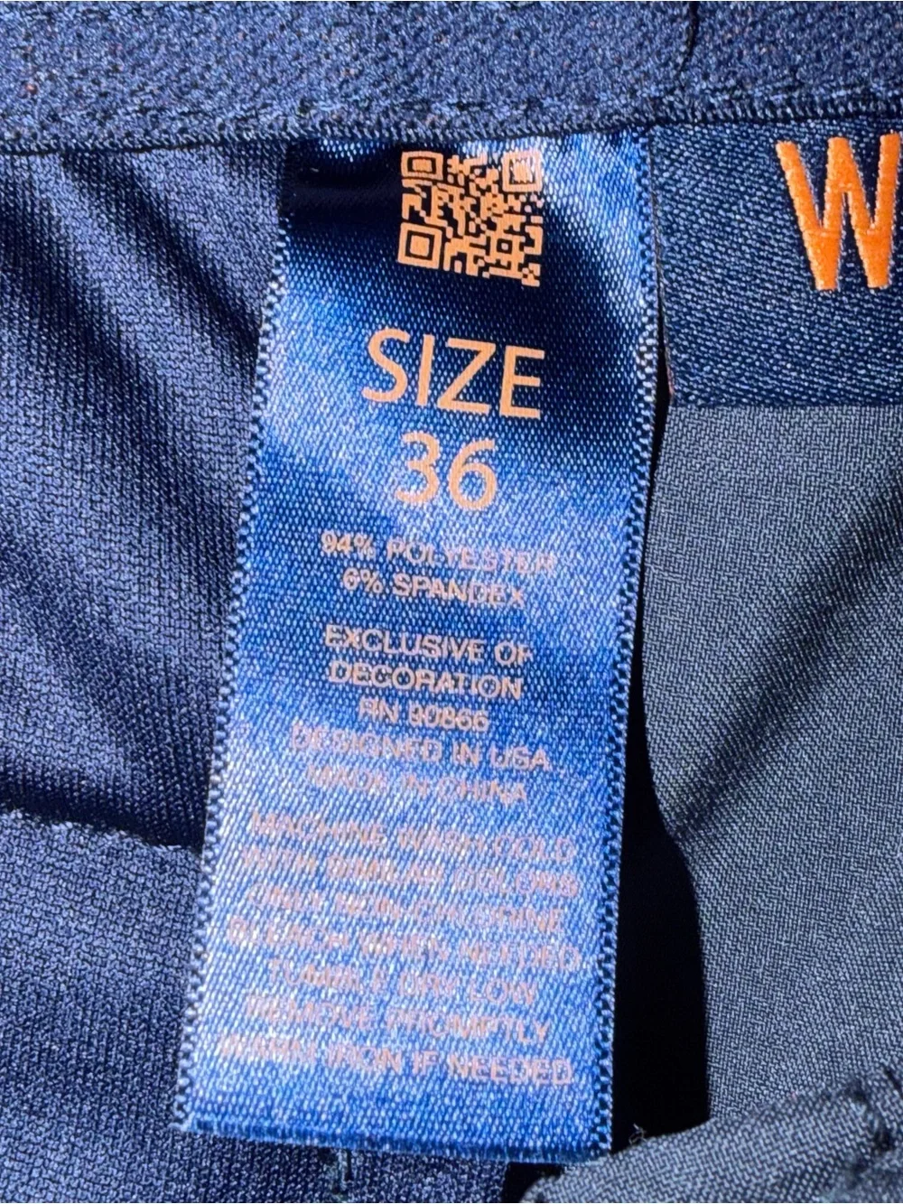 Men's size 36 shorts Navy Performance Cargo Shorts